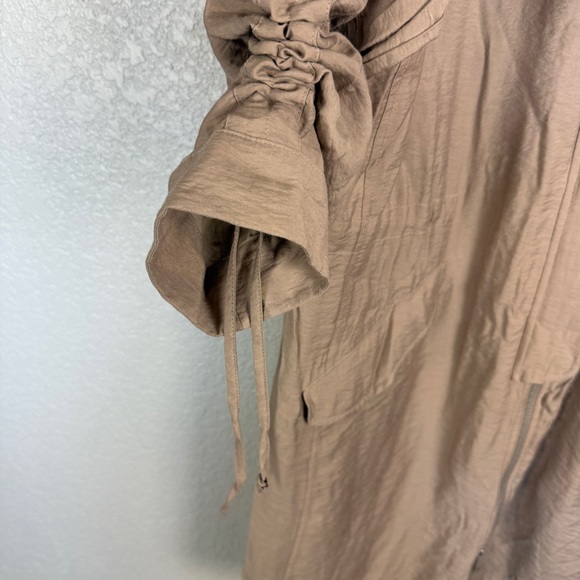 All Saints Ellis Parka Jacket L Lightweight, Neutral, Quiet Luxury, Elio Bomber - Picture 5 of 12